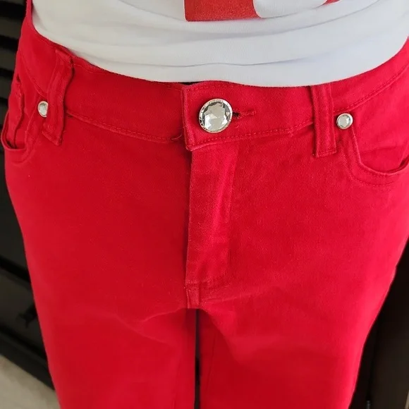 Venus Women's Red Skinny Jeans - Picture 3 of 6